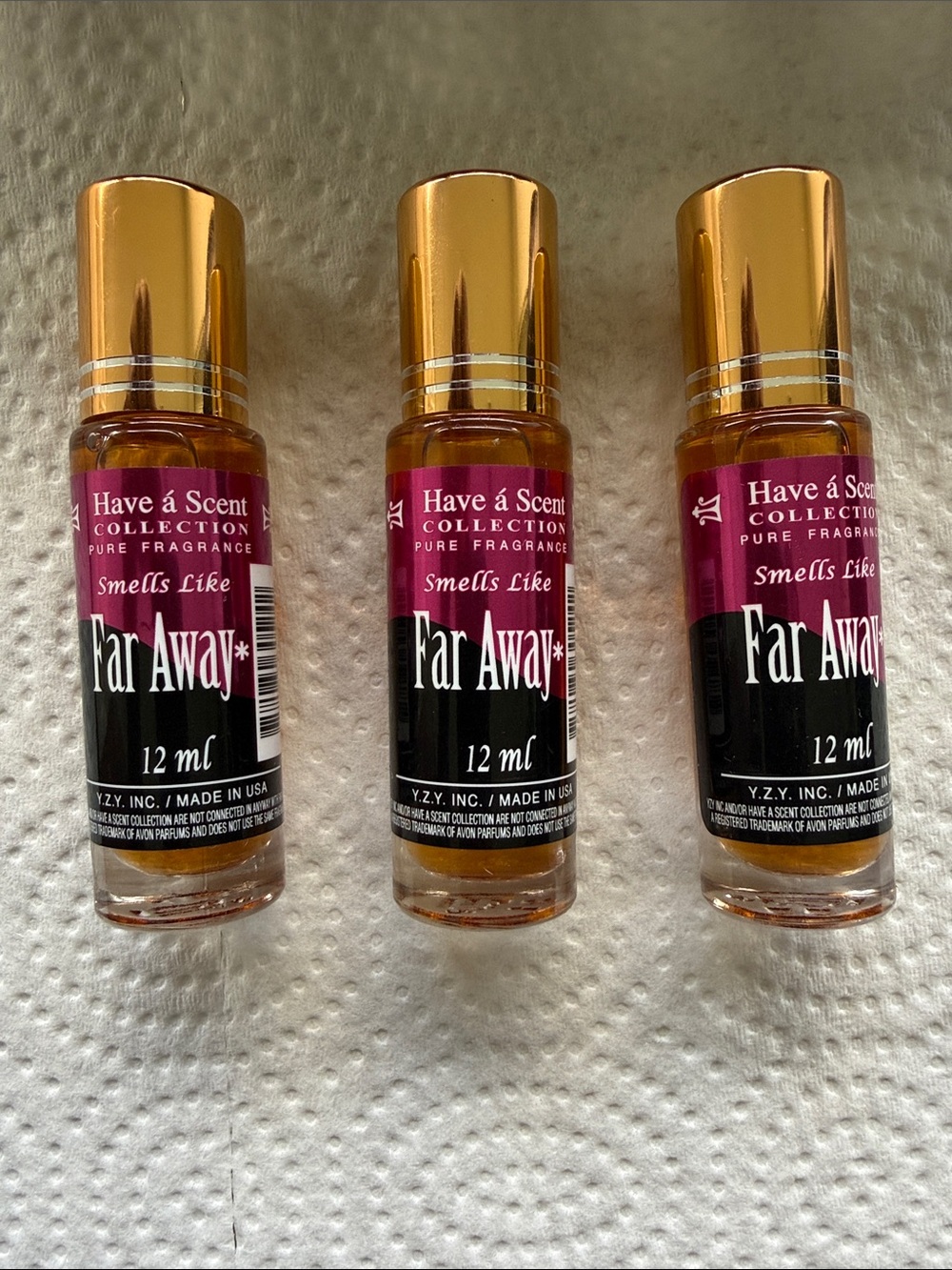 Avon Have a Scent Far Away Roller Bottle - Pink & Gold